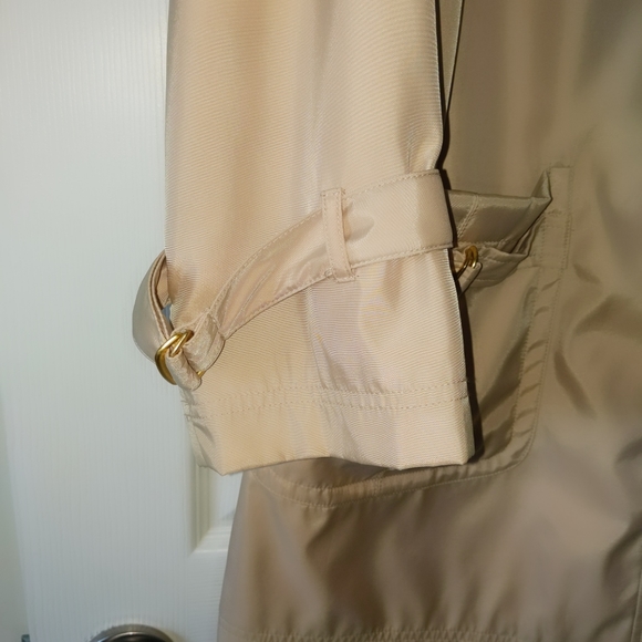 Dennis Basso rain coat with gold sheen size XS - Picture 8 of 13